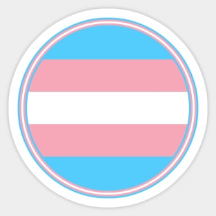 Trans Pride Circle Sticker